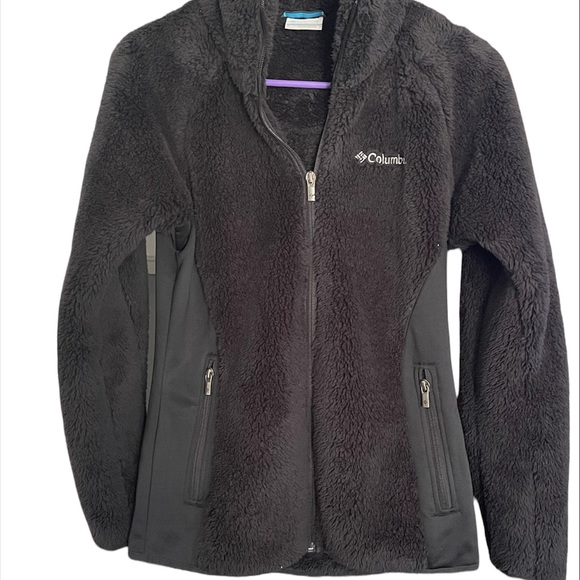 Columbia Black Fleece Fuzzy Fitted Jacket - Picture 2 of 7